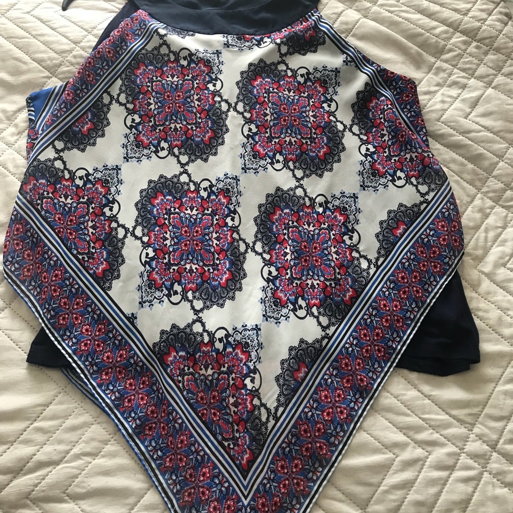 Gorgeous handkerchief shirt!